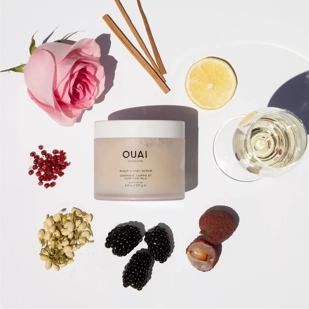 NEW OUAI Melrose Place Cleansing Scalp & Body Sugar Scrub - 3.4 oz Size